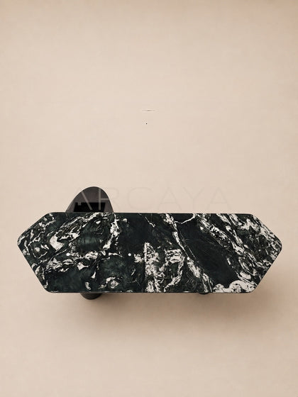 Daze Ink Cloud Green Stone Tea Table - scene