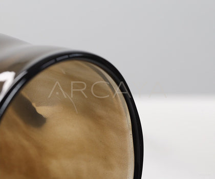 Lucky Bamboo Wide Mouth Glass Vase - scene