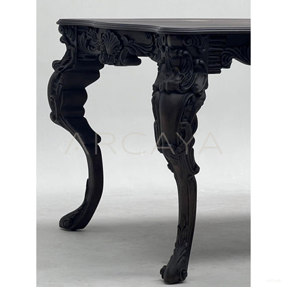 Vintage Carved Copper Desk Vanity Cabinet - scene