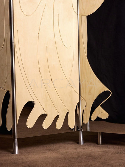 Contemporary Minimalist Art Folding Screen - scene
