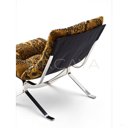 Ohm Lounge Chair Tiger Mountain Velvet - scene