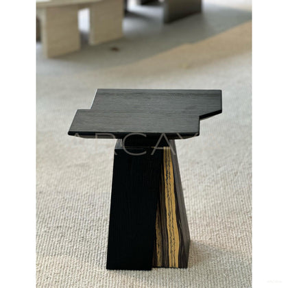 Art Veneer Two Tone Side Table - scene