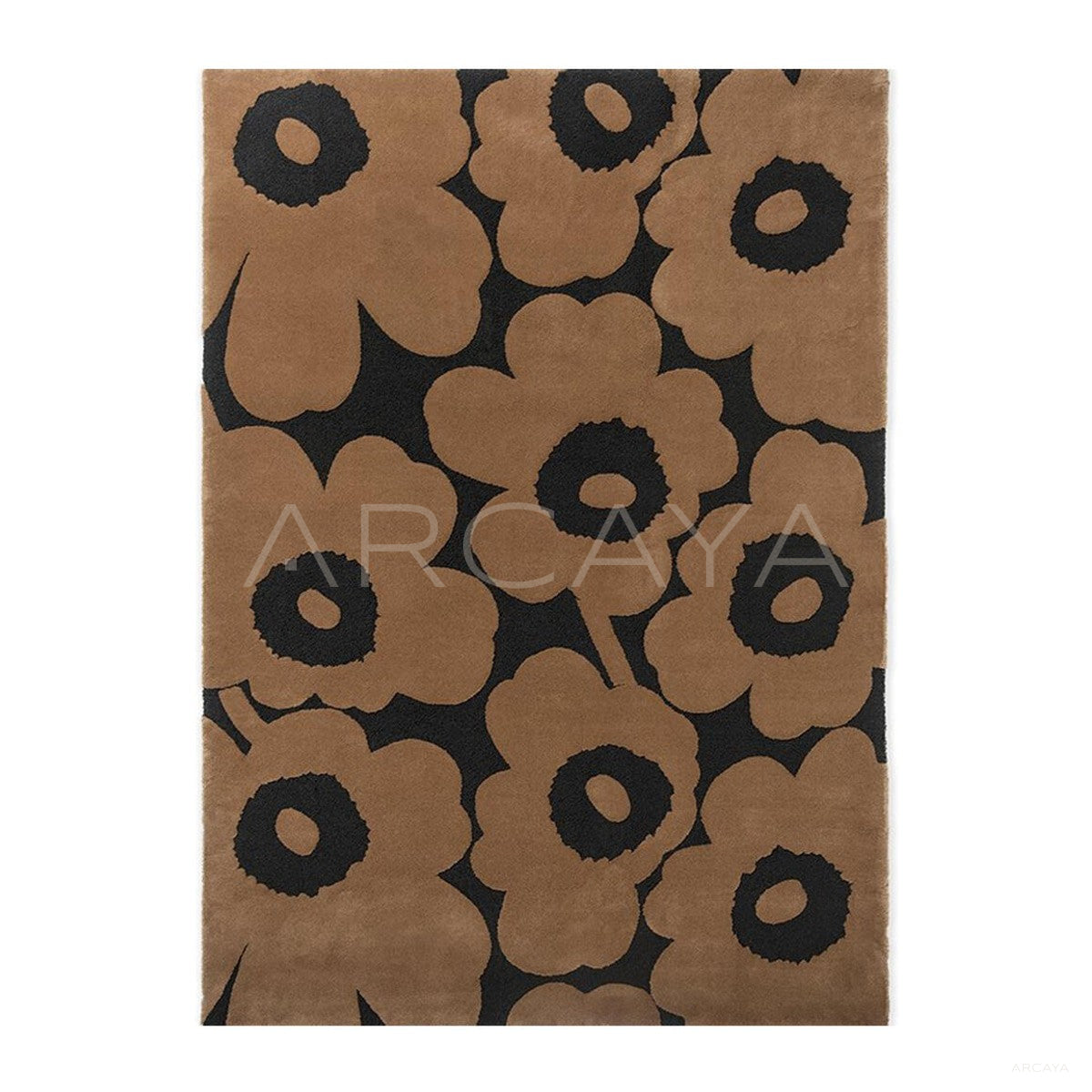 Classic Poppy Flower Rug - main