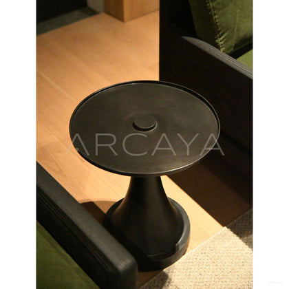 Forged Brass Small Side Table - scene