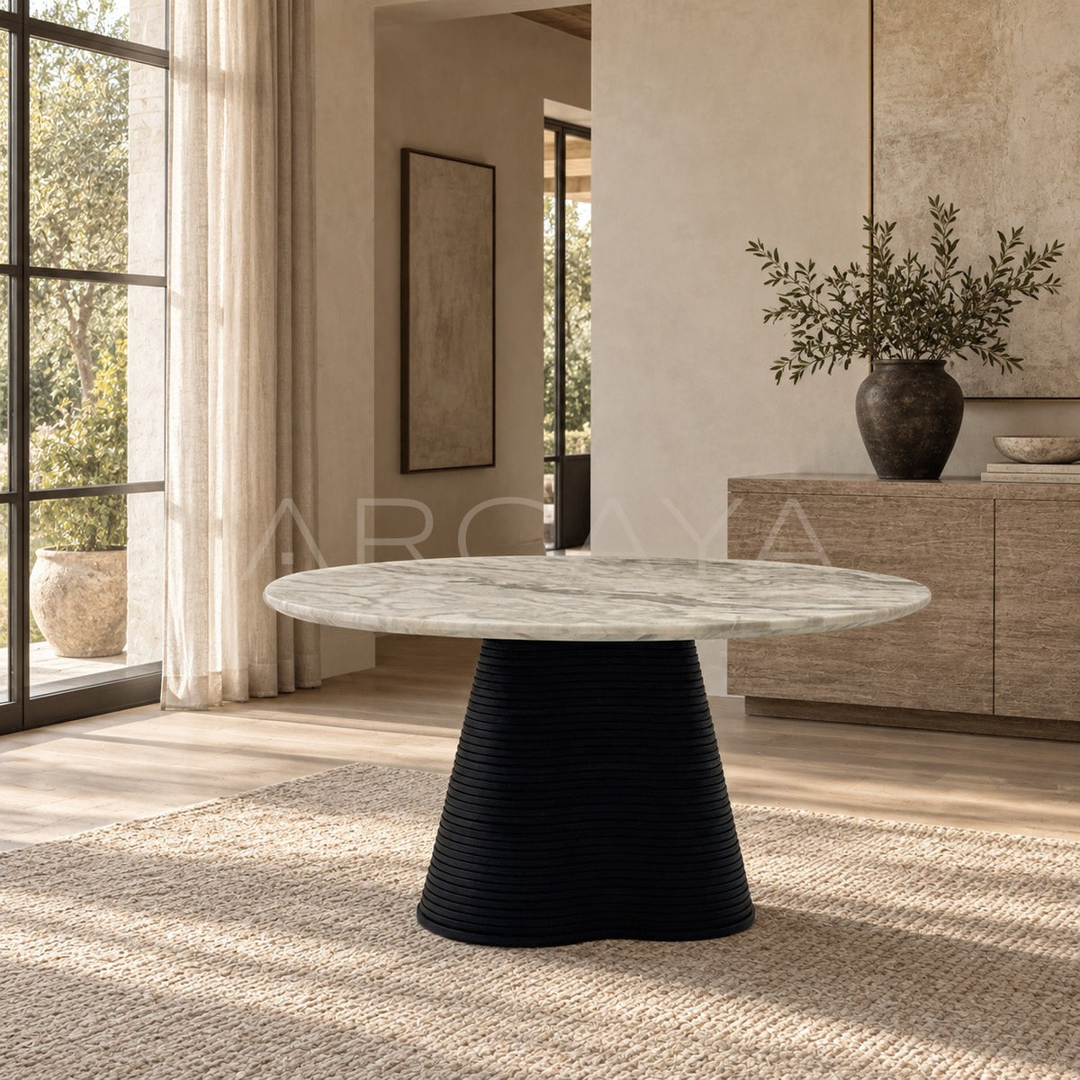 Movement Dining Table in detail