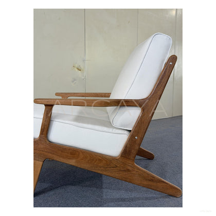 Bay Burmese Teak Outdoor Lounge Chair - scene