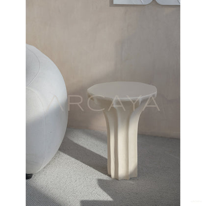 Sculptural Modernist Side Table - scene