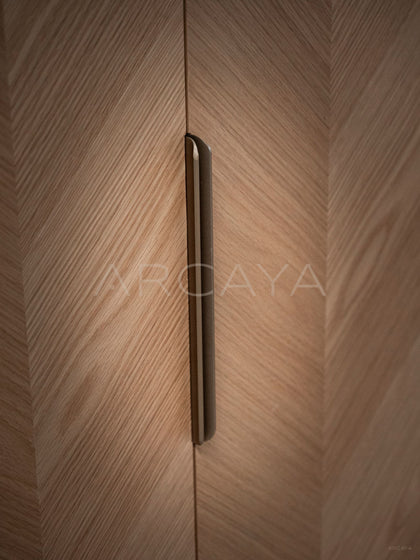 White Oak Sideboard Storage Cabinet - detail