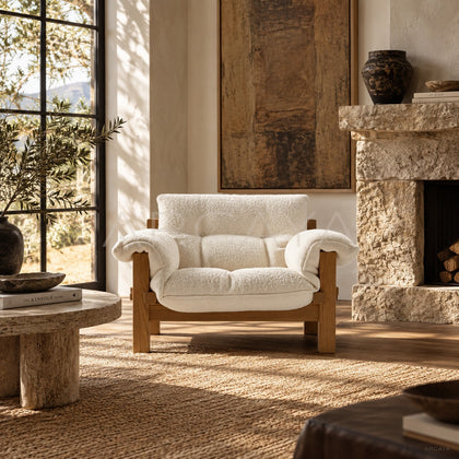 Velvet White Chair - scene