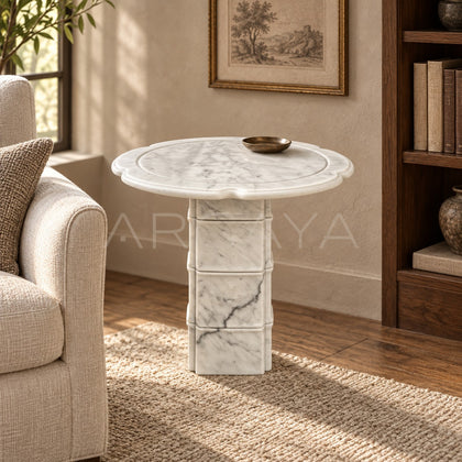 Aston Xubaisheng Stone Bone Side Table - scene