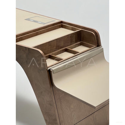 Italian Irregular Curved Executive Desk - scene