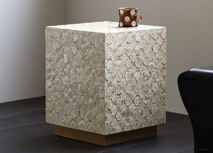 Shell Inlay Side Table Boxi - scene
