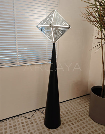 Prism Diamond Cone Base Floor Lamp 95372 - scene