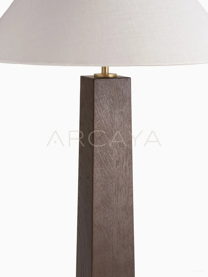 Mid Century Cone Solid Wood Floor Lamp - scene
