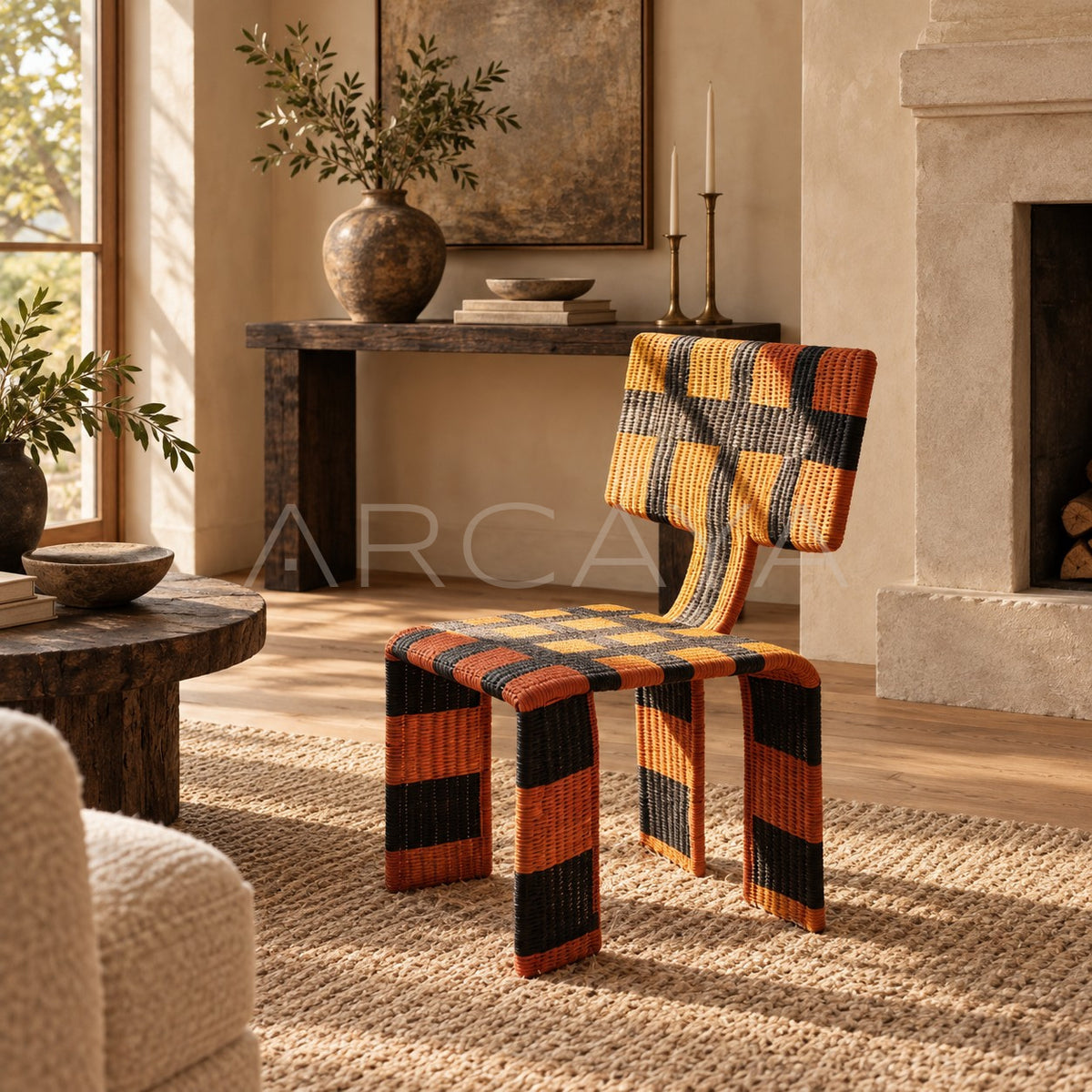 Woven Net Chair in detail