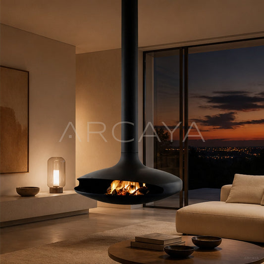 Flying Saucer Hanging Fireplace - main