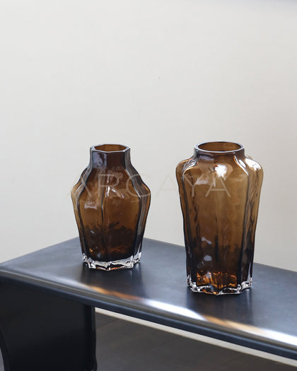 Mid Century Glass Art Vase - scene