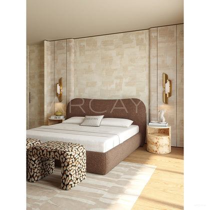 Statement Fabric Bed - scene