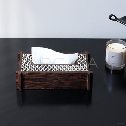 Handmade Horsehair Hide Tissue Box - main