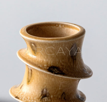 Wabi Sabi Spiral Layered Ceramic Vase - scene