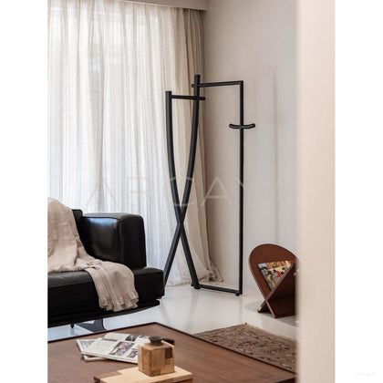 Haozi Woven Clothes Rack — Coat Racks - scene