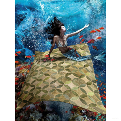 Durable Cowhide Rug - scene