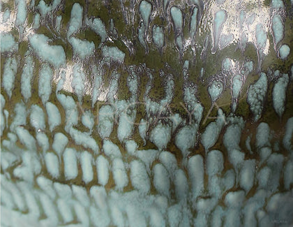 Vintage Deep Sea Blue Gradient Ceramic Vase - scene