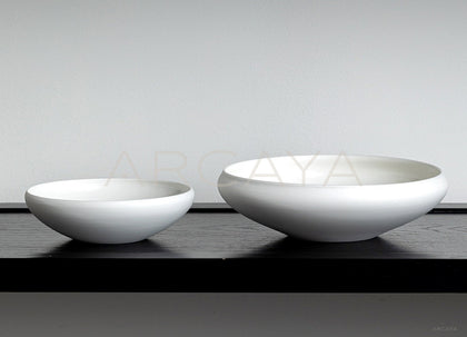 Sunxun Collab Plain Flat Round Shallow Bowl - scene