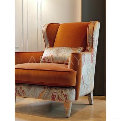 Legacy 28 Single Sofa Golden Orange - scene