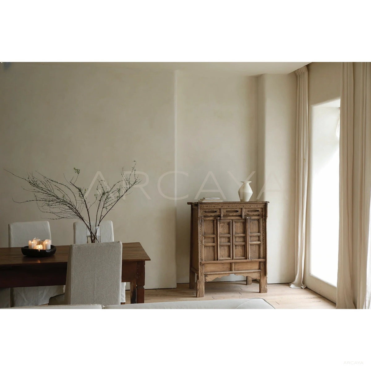 Reclaimed Old Wood Contemporary Piece — Storage in detail
