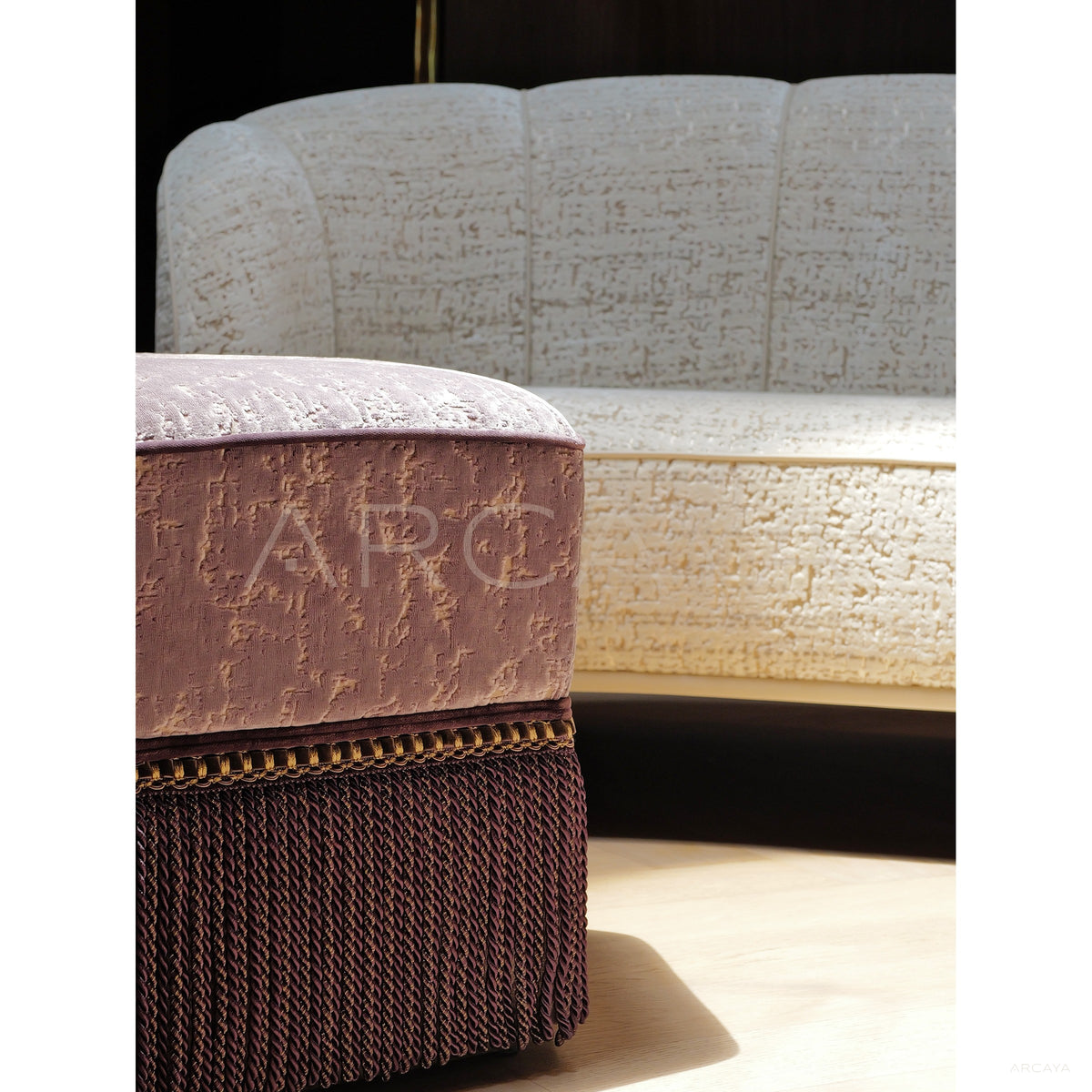 Textured Art Lounge Sofa in detail
