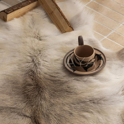 Finnish Reindeer Hide Rug - scene