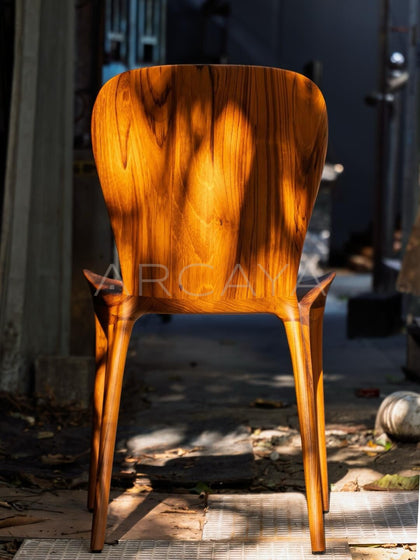 Teak Chair Light And Shadow - scene