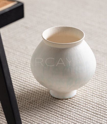 Dadan Textured Ceramic Vase Living Room - scene