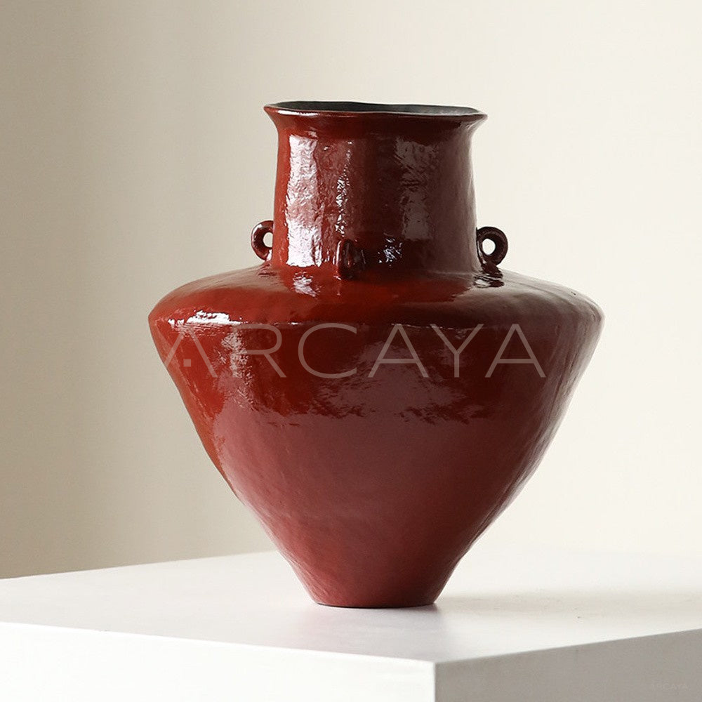 Dadan Chiyun Hand Thrown Double Ear Vase - main