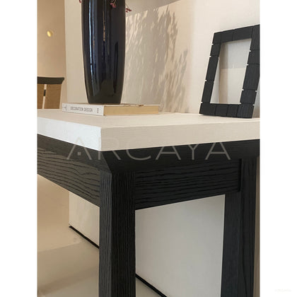 Charbon Lacquer Nightstand - scene