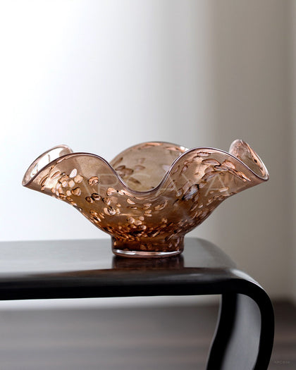 Hand Blown Glass Fruit Bowl - scene
