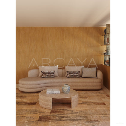 Natural Travertine Coffee Table - scene