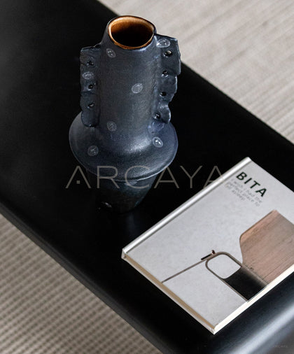 Dadan Hand Pinched Irregular Double Ear Vase - scene