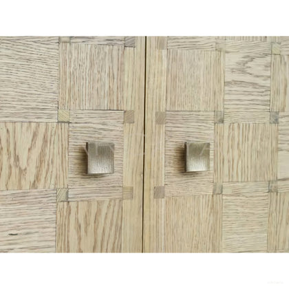 Oak Checkerboard Marquetry Highboy — Storage - scene