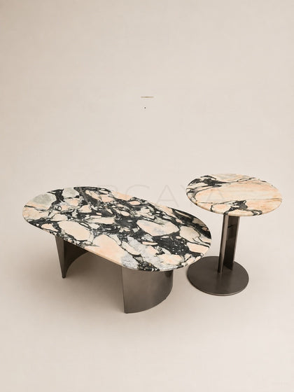 Daze Bulgari Pink Stone Coffee Table - scene