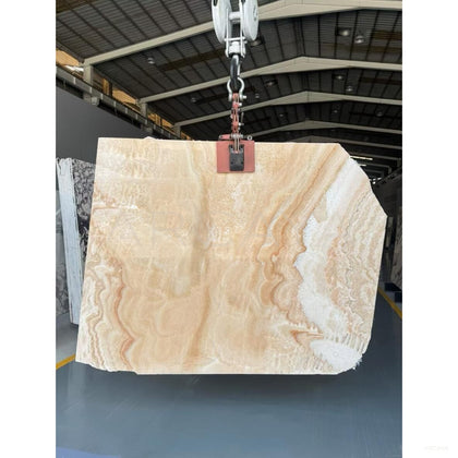 Cream Style Stone Coffee Table - scene