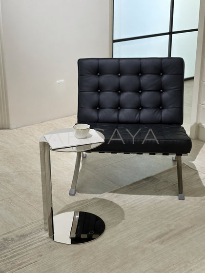 Lawrence Sofa Matching Side Table - scene