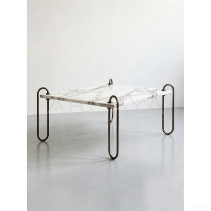 Square Marble Coffee Table - scene