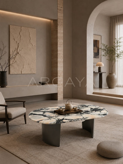 Daze Bulgari Pink Stone Coffee Table - scene