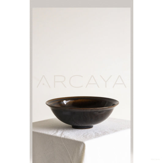 Sunxun Collab Black Rim Conical Bowl - scene
