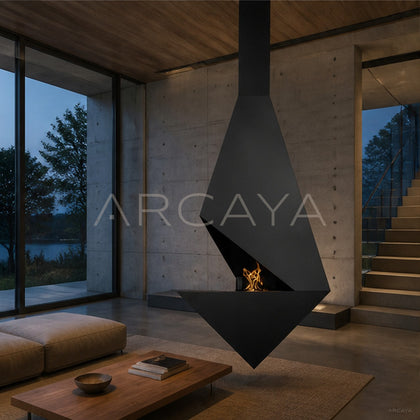 Timothy Hanging Fireplace - scene