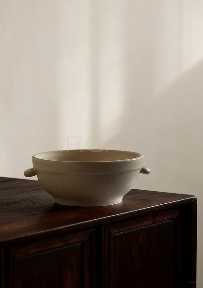 Amu Collab Rice Glaze Double Ear Ceramic Bowl - scene