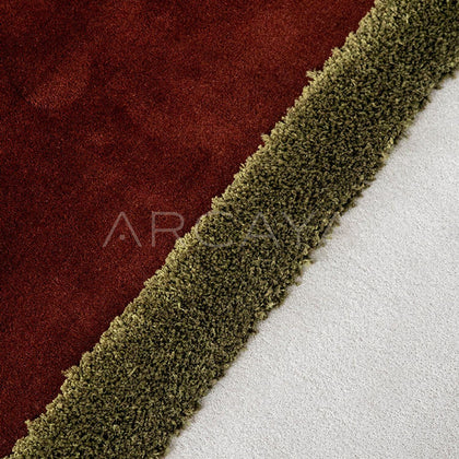 Red Grey Two Tone Wabi Sabi Rug - scene