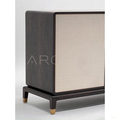 New Chinese Stone Fabric Four Door Sideboard - scene